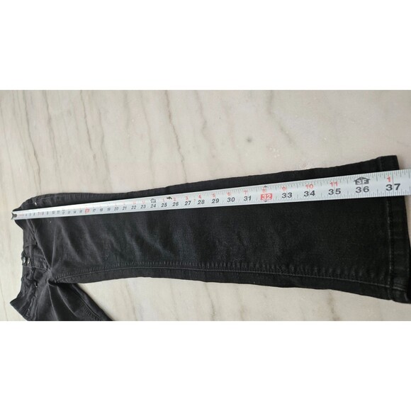 1822 Denim Black Five Pockets Straight Legs Button Pullover Men's Jeans Size 6 - Picture 10 of 10